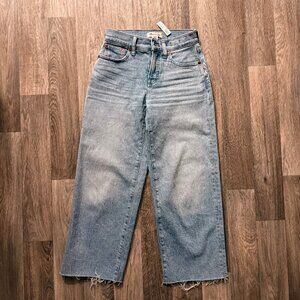 NWT Madewell The Perfect Vintage Wide Leg Crop Jean Altoona Wash 23 Petite